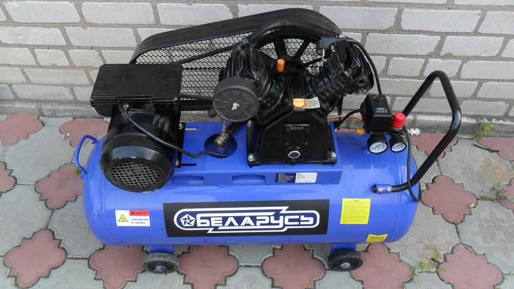 Новый Большой двухцилиндровый компрессор.