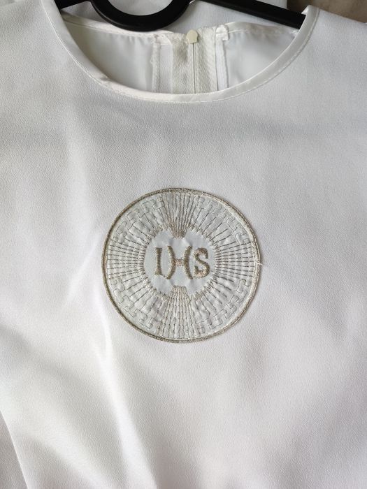 Sukienka alba komunijna na kole. 146-152 torebka