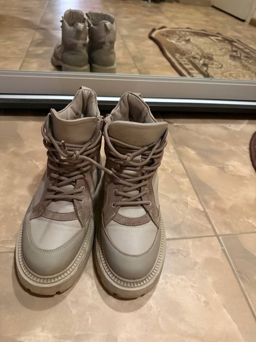 Зимові ботинки па широку ніжку, р.40