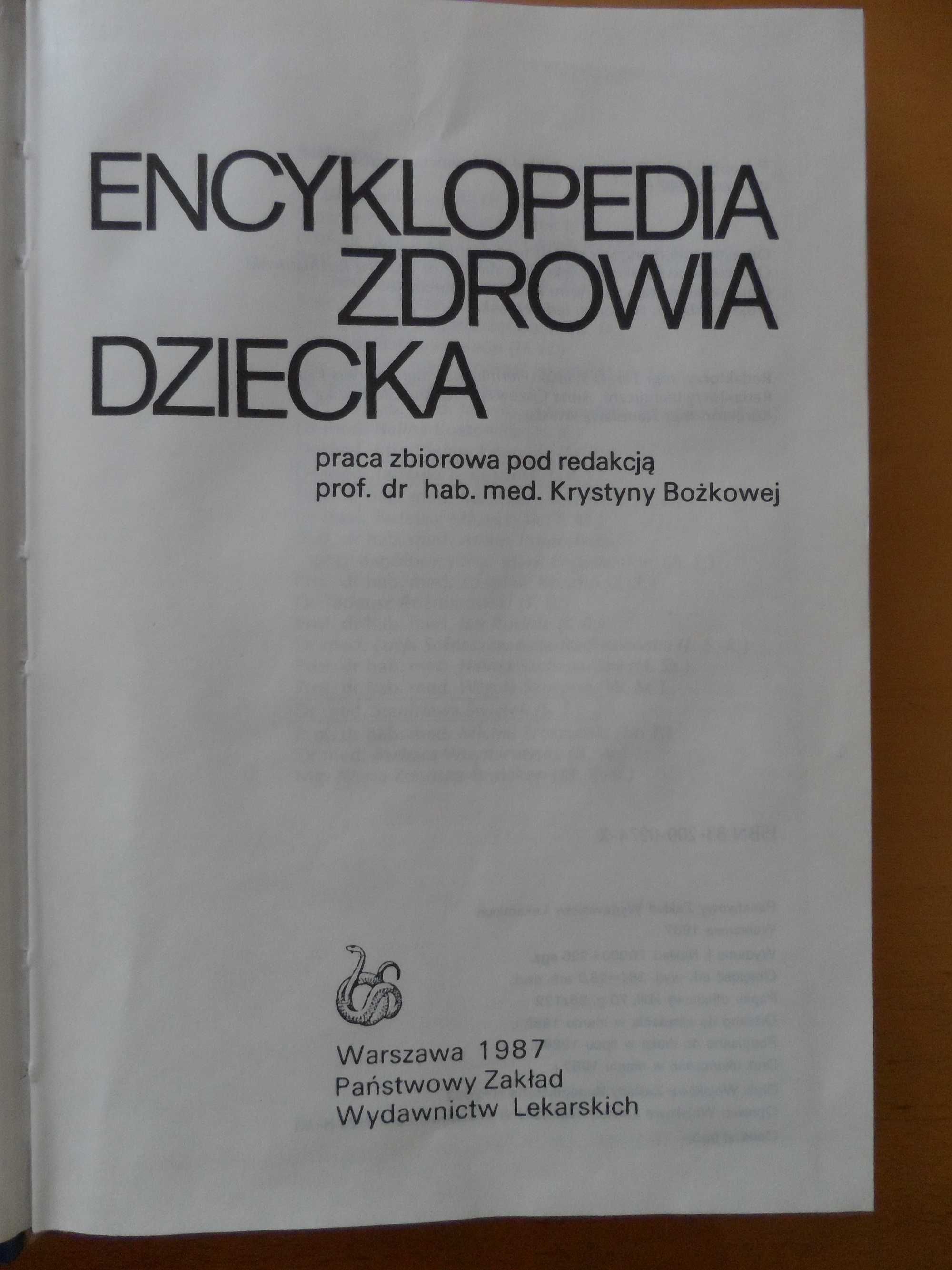 "Encyklopedia zdrowia dziecka" praca zbiorowa - K. Brożkowa