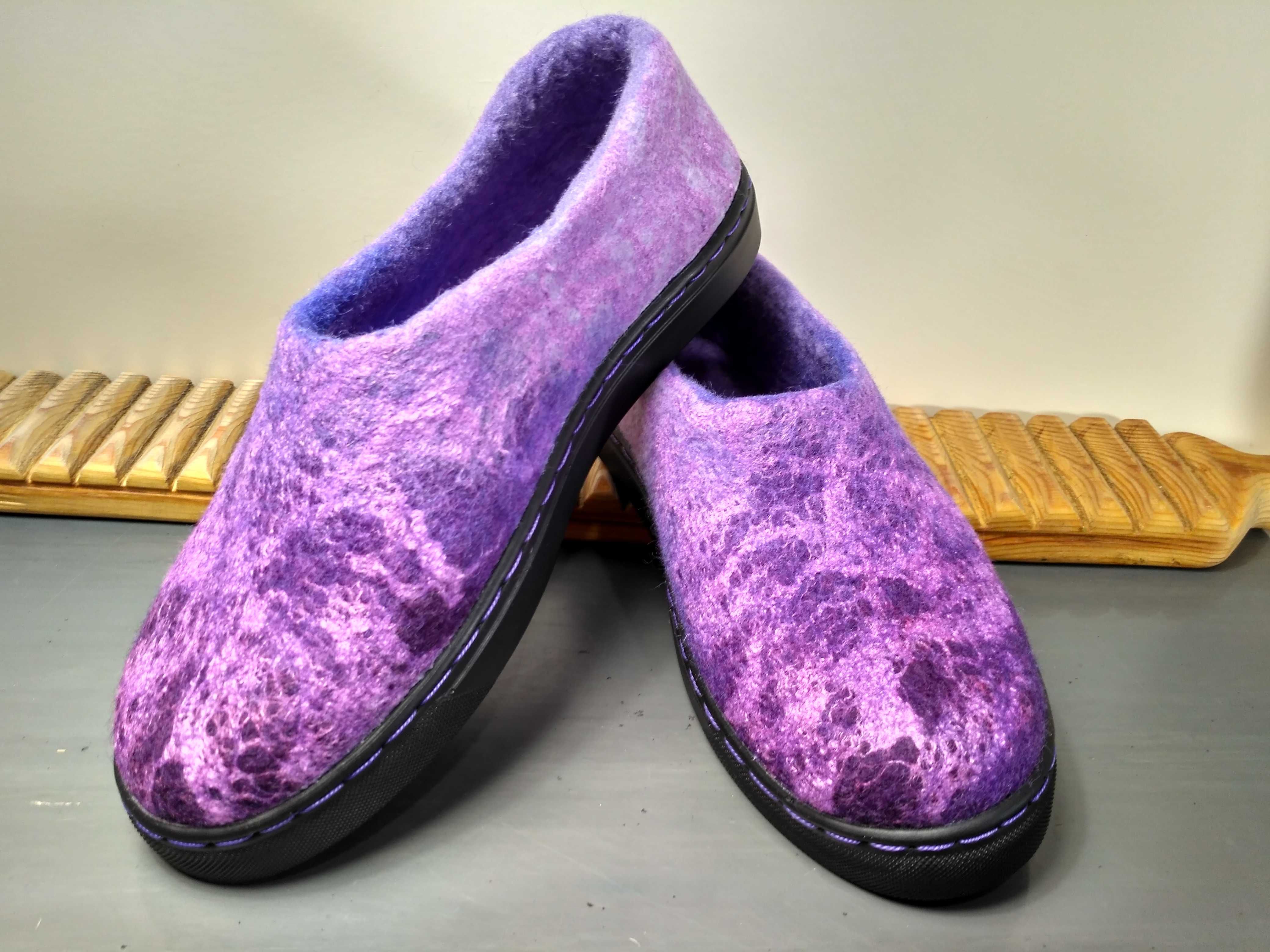 Валяная обувь/тапочки из натуральной шерсти ручной работы