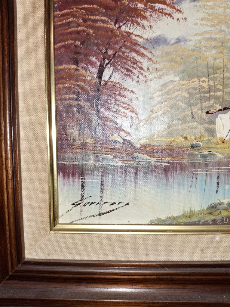 Pintura a óleo paisagem quadro