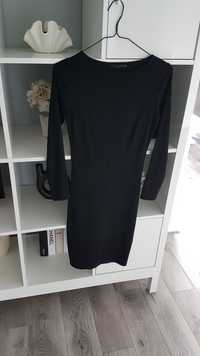 Sukienka Mohito xxs 32 czarna prazkowana