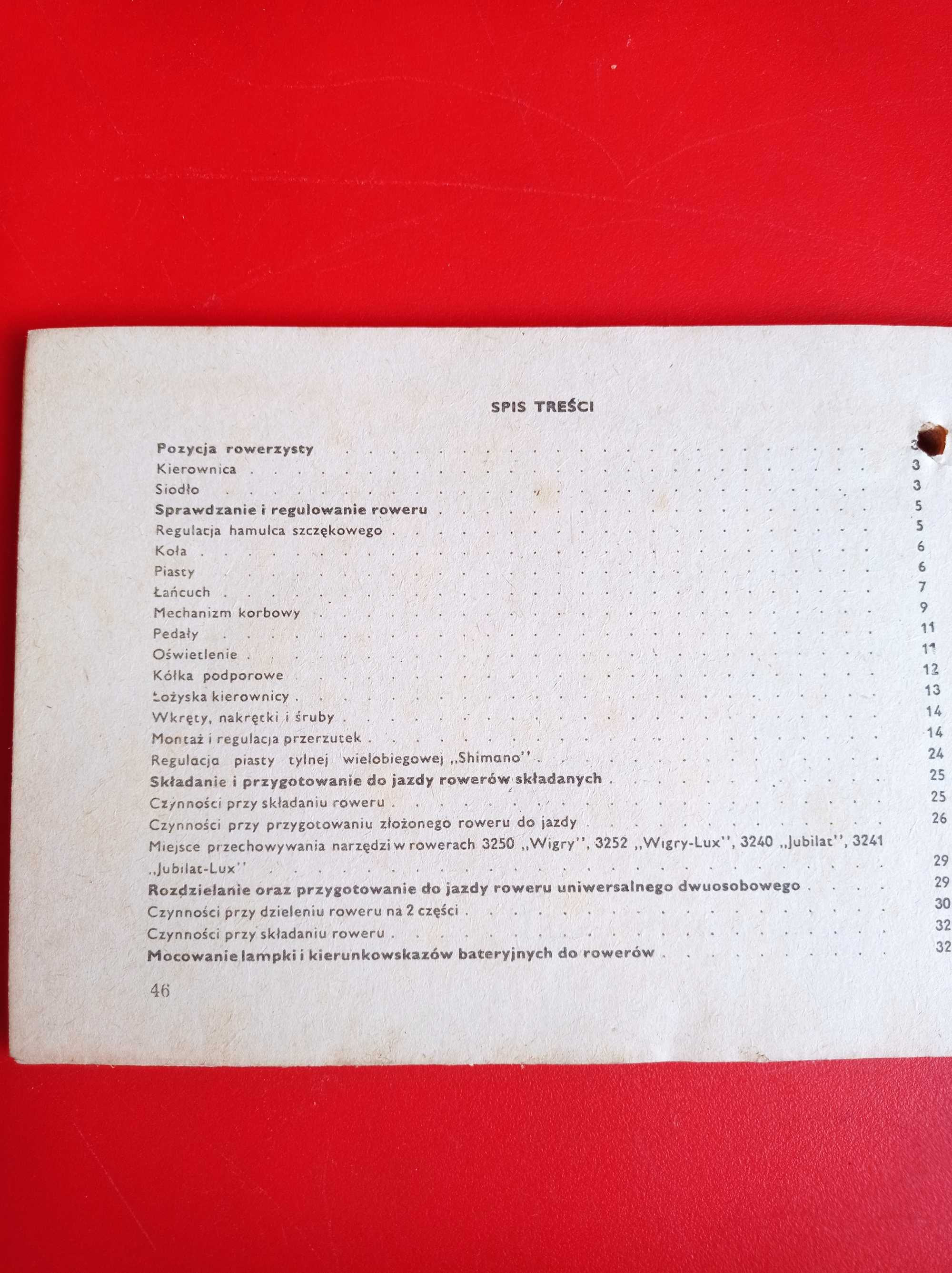 Rowery PREDOM ROMET Wigry, Jubilat, Polo - Rowery Instrukcja Obsługi
