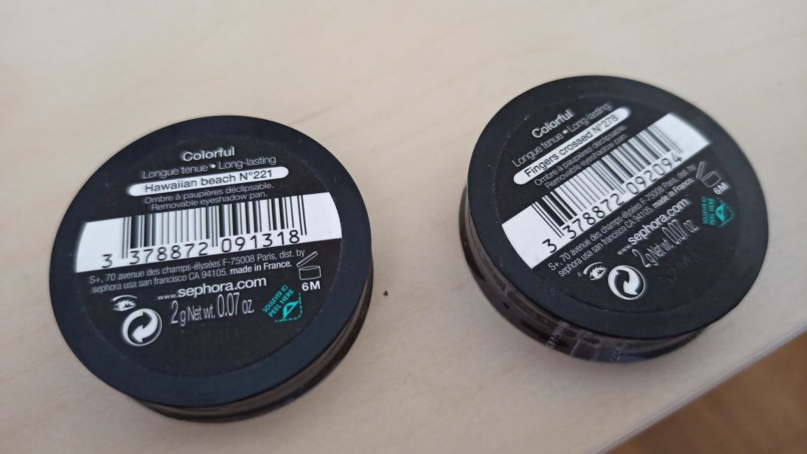 Cienie do powiek sephora 2szt oryginalnie zamkniete