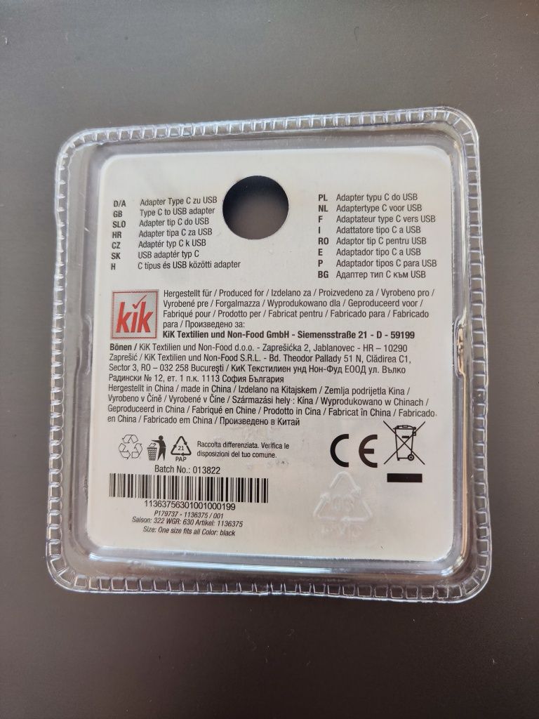 Adapter USB C do USB A
