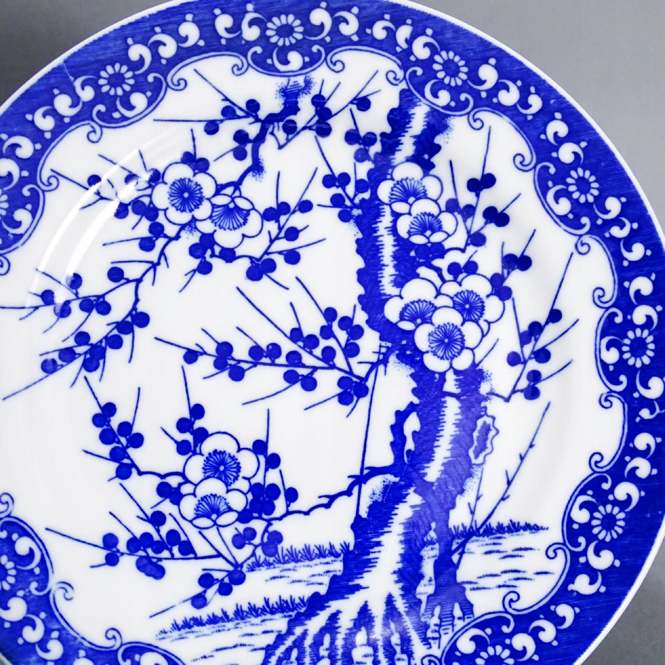 japonia stary talerzyk porcelanowy kwiaty wiśni