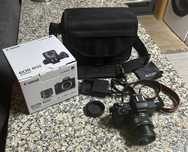 Canon EOS M50 preta + objetiva EF-M 15-45 mm IS STM