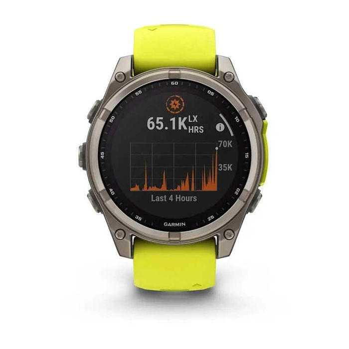 Garmin Fenix 8 47мм Sapphire Solar титан жовто-графітовий 010-02906-21