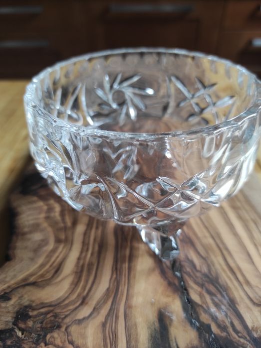Stara z PRL-u salaterka kryształowa vintage.