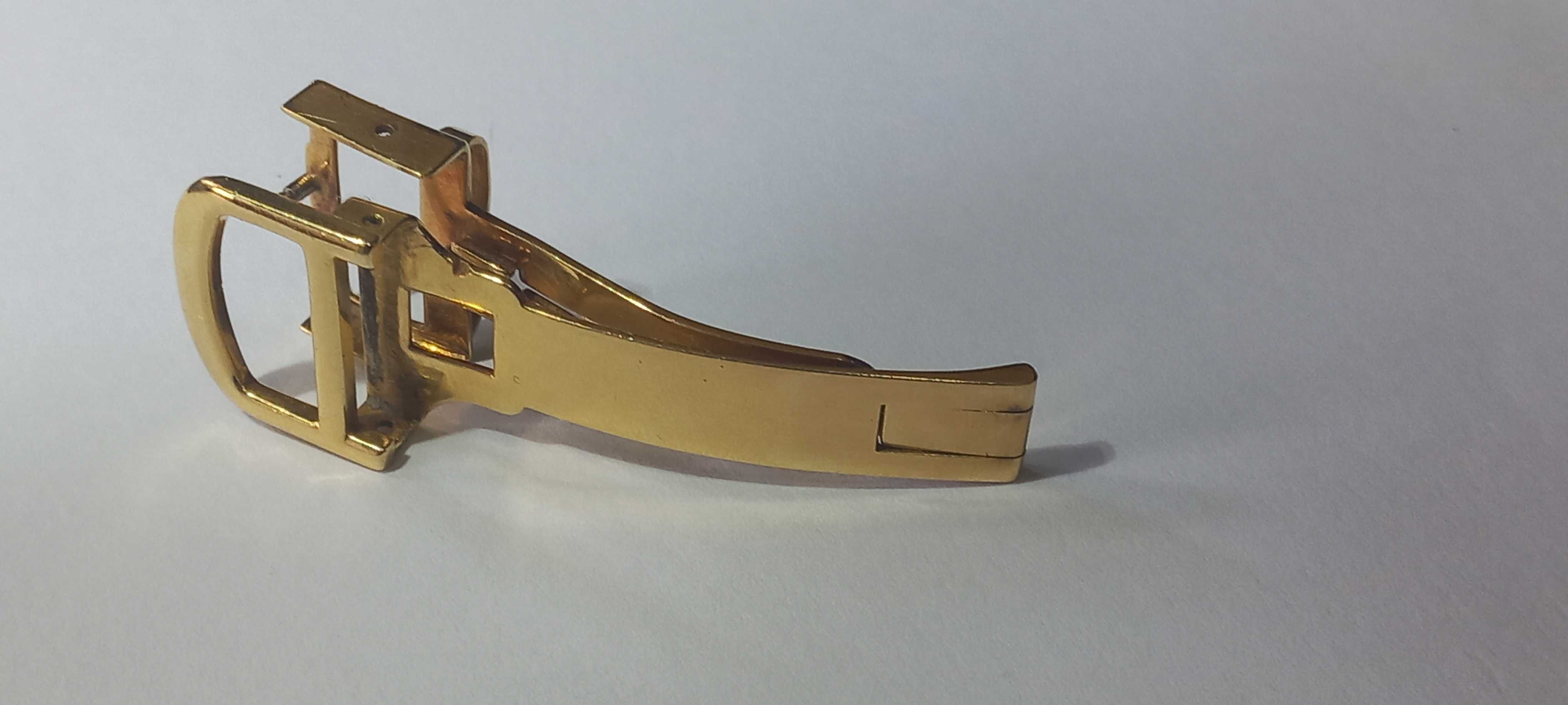 Fecho de fivela de implantação autêntico de 18K 750 GOLD MASSIV 14MM