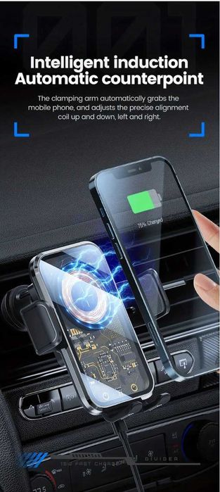 Bezprzewodowa Ładowarka Samochodowa z Uchwytem Indukcyjnym