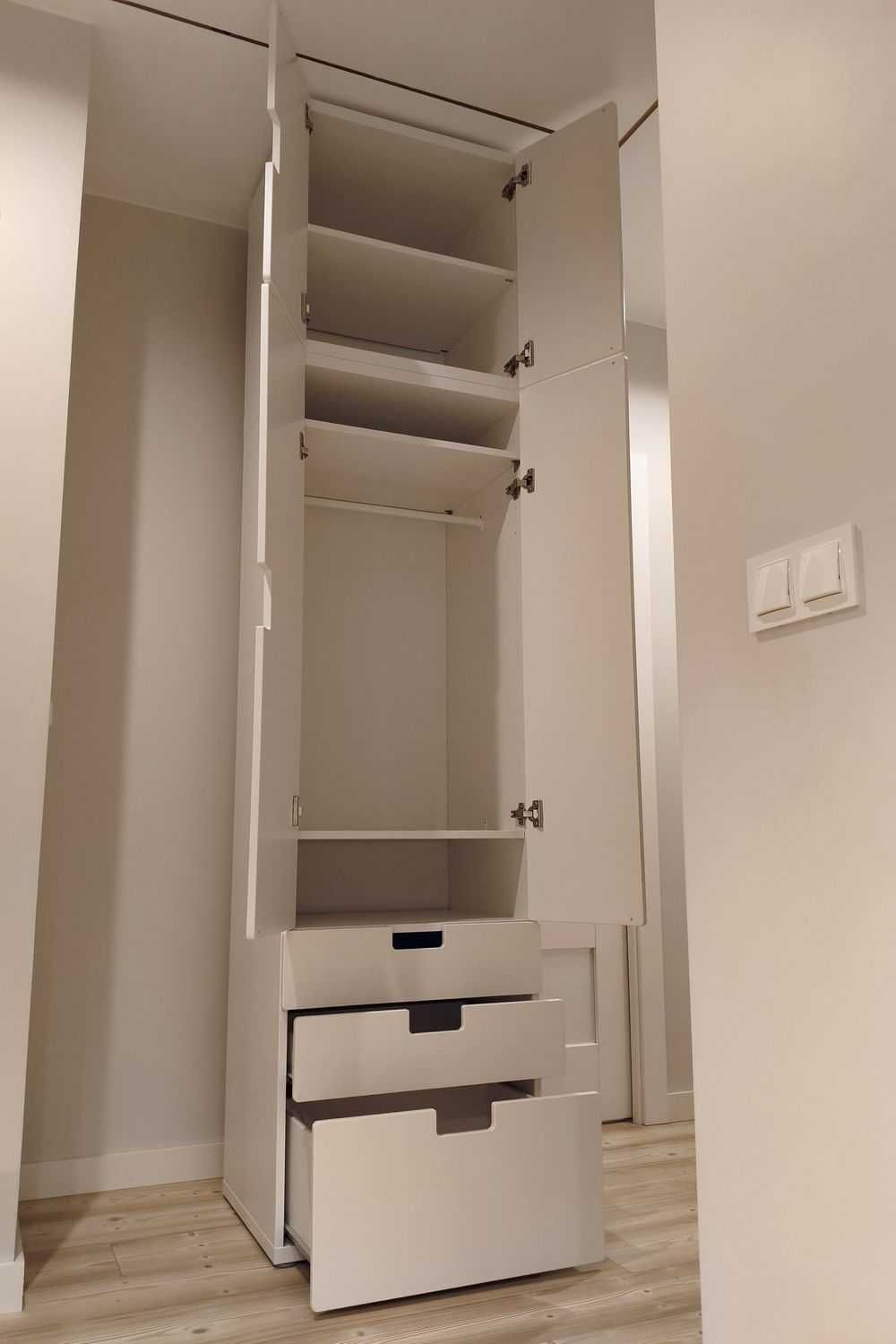 Szafa Ikea Stuva/Platsa biała do dziecięcego pokoju