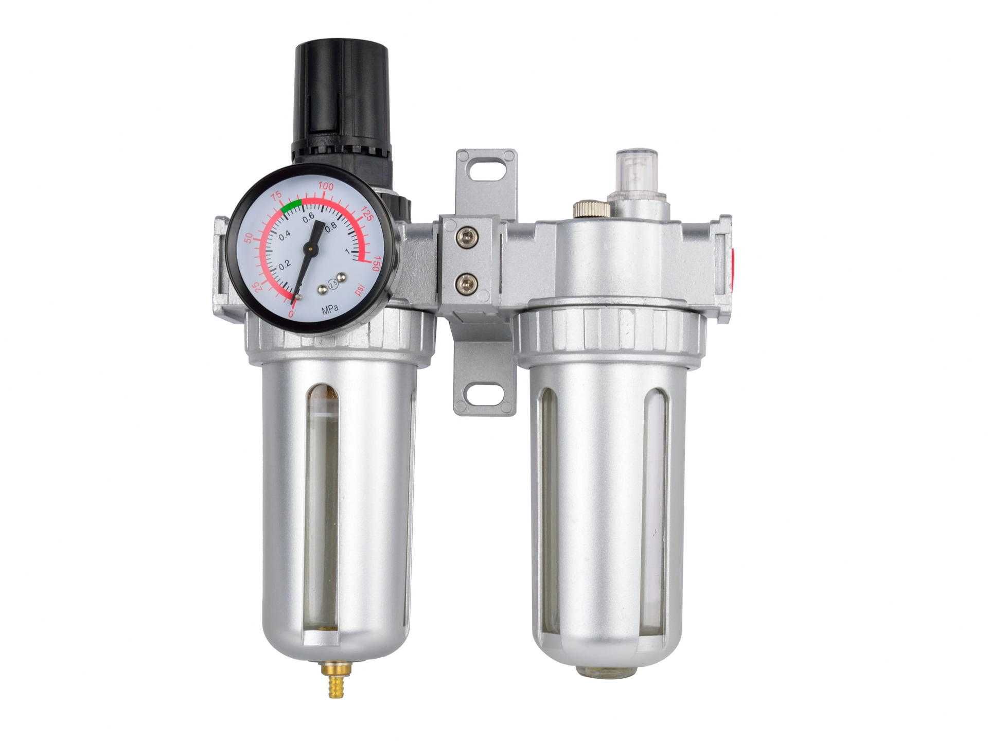 Reduktor powietrza z filtrem i smarowaniem 1/4" odwadniacz separator