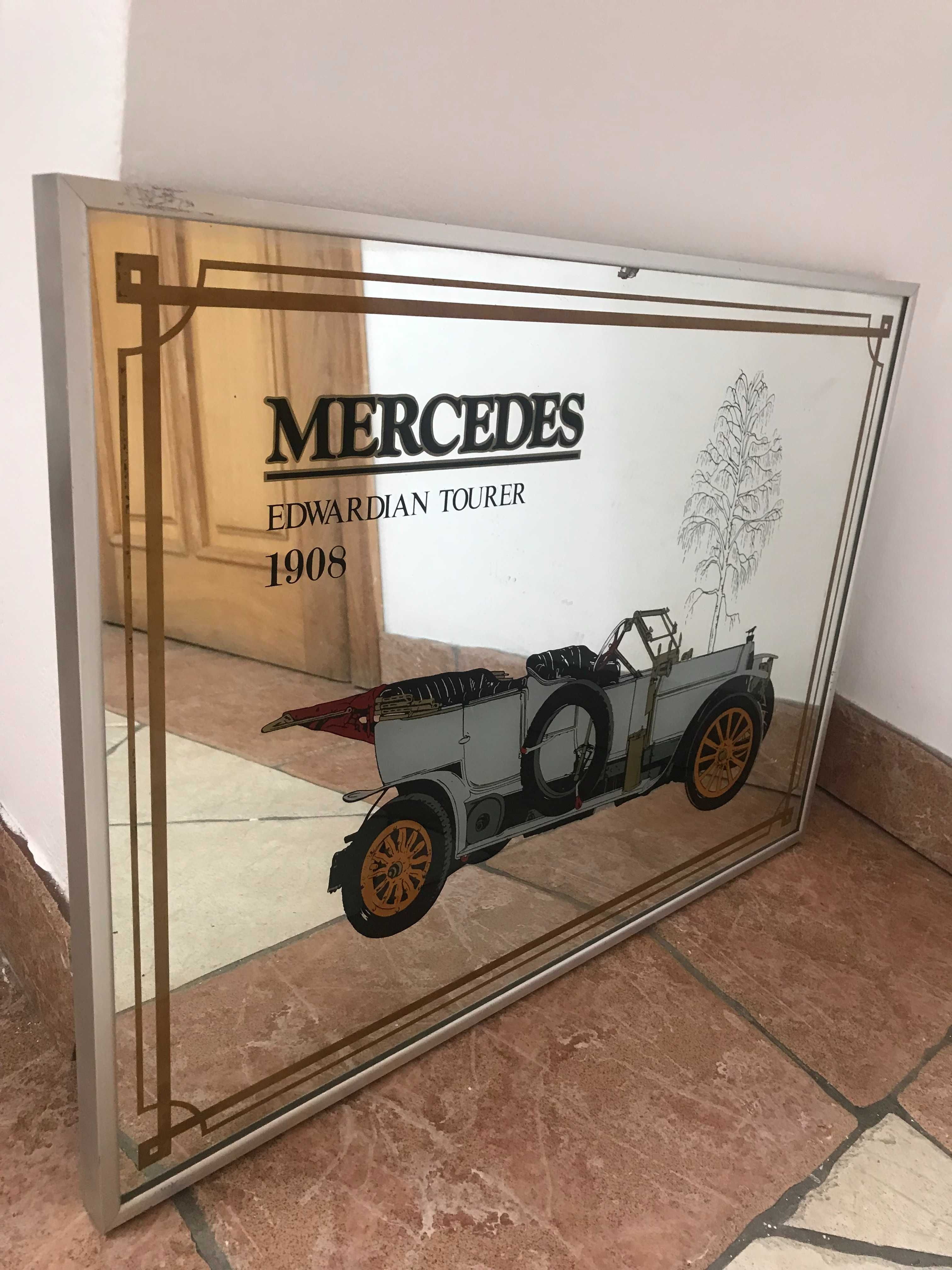 Mercedes na lustrze 56,5x41cm