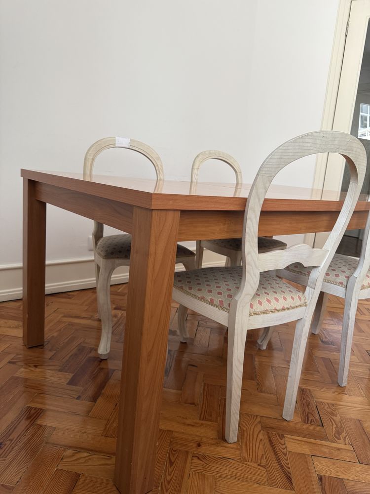 4 cadeiras de jantar estilo vitoriano