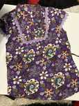 Tunica padrao floral vintage