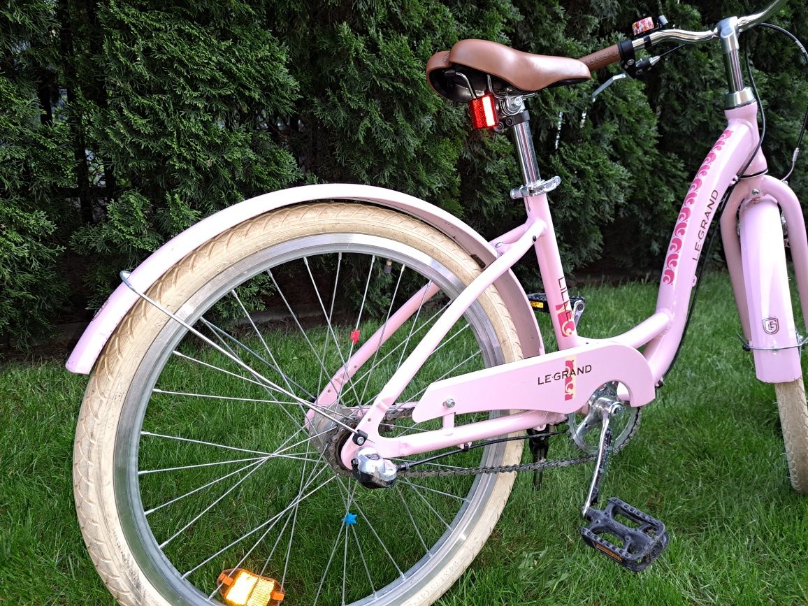 Rower dla dziewczynki  Legrand Lille idealny na  I Komunię Świętą