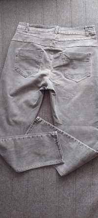 Szare spodnie jeans/dres