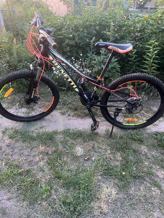 Велосипед Benetton forte 24 чорно - помаранчевий