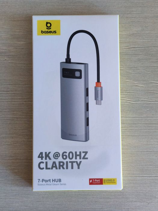 Baseus USB hub 7 in 1 Type-C HDMI, хаб, адаптер, концентратор Macbook