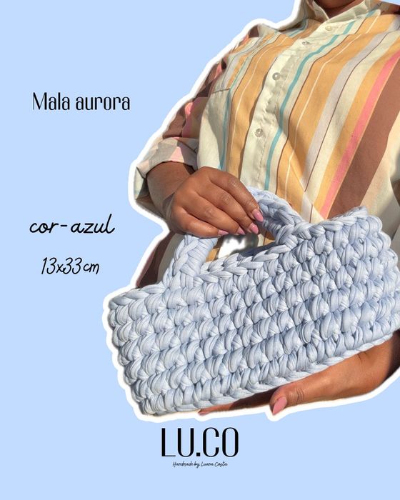 Mala de crochê aurora