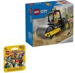 Lego CITY 60401 Walec budowlany plus Lego MINIFIGURES 71045 Seria 25