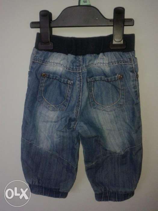 CUBUS spodnie pumpy jeansy z haftem r.80+ CUDO!