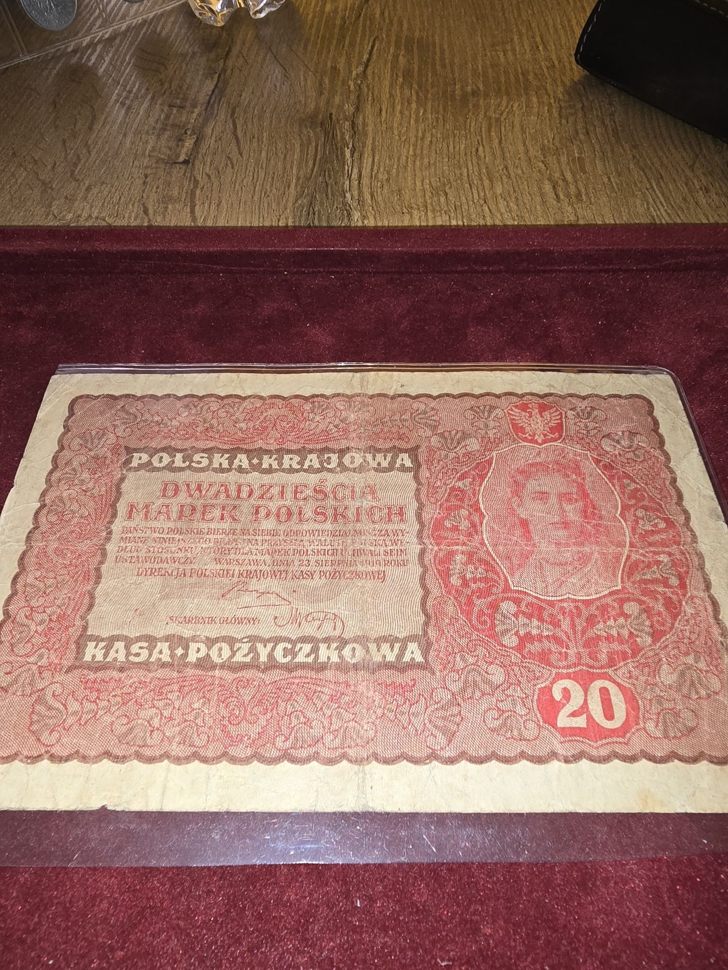 Banknoty PRL, 100 zl 20 marek 10 zl