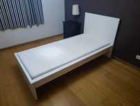 Cama individual IKEA MALM + colchão AFJALL