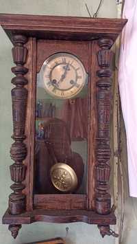 Stary stylowy zegar wiszący Junghans, antyk