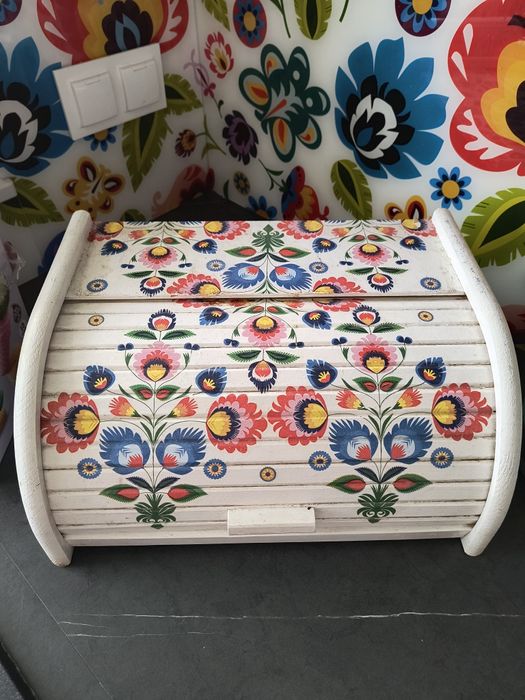 Chlebak Folk Ludowy Pojemnik na chleb