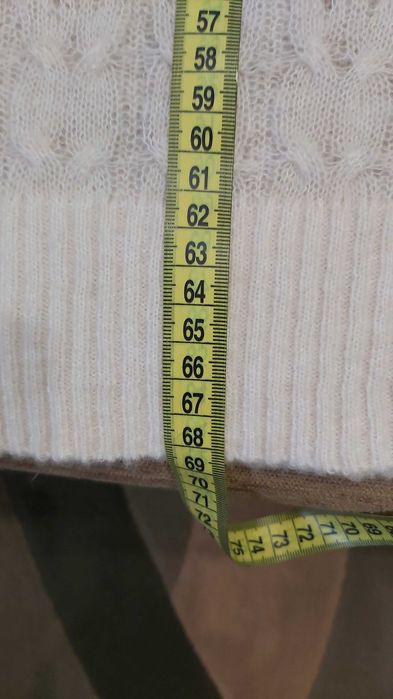 Италия! р.52 новый паутинка ажурный свитер в составе шерсть