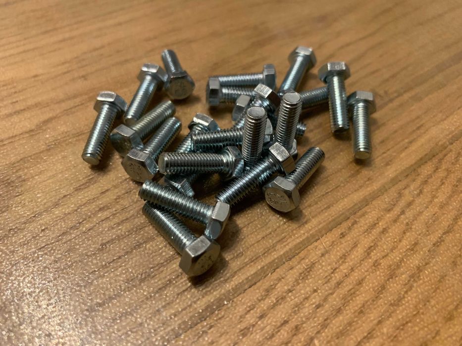 -50% NOWE Śruby metryczne ocynk 5x16mm kl. 5.8 DIN933 4,7 KG Warszawa