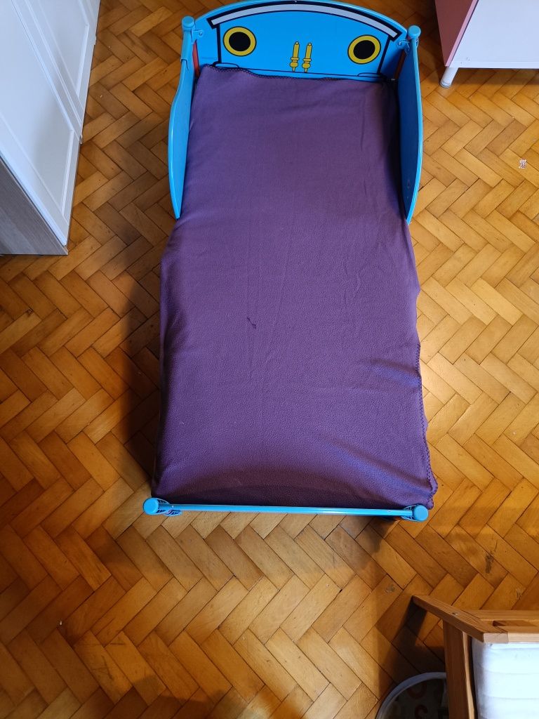 Łóżko Tomek i przyjaciele pociąg ciufcia z materacem Latexowym