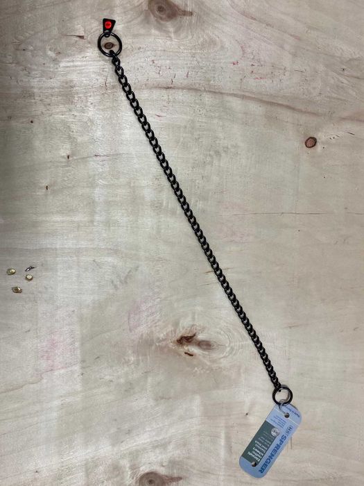 HS Sprenger Coleira Estranguladora Aço Negro Elos Retorcidos - NOVA