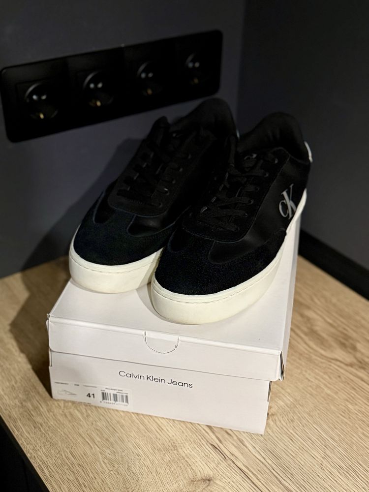 Шкіряні кросівки Calvin Klein Jeans CLASSIC CUPSOLE LOW MG MIX
