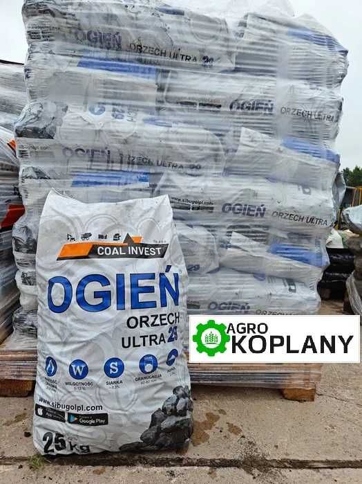 Węgiel orzech Ogień Ultra 27-29 MJ/KG 1550zł/t