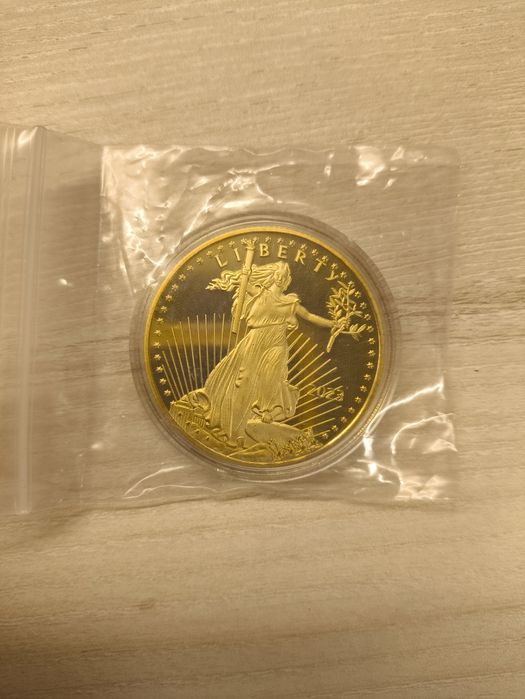 Moneta pamiątkowa Liberty 2023 – imitacja złota