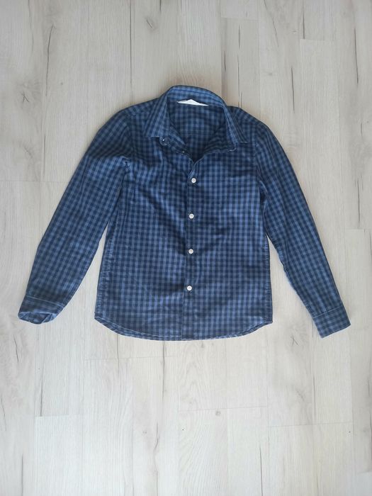 Granatowa koszula chłopięca H&M 134/140