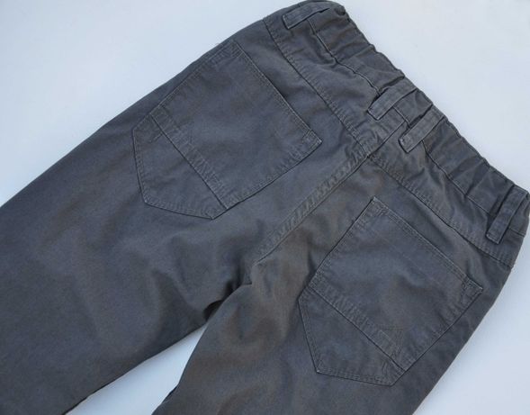 C&A spodnie Szare jeansy na podszewce r 128