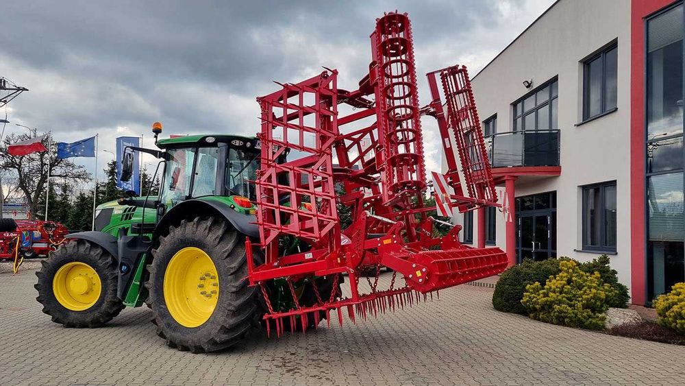 Brony polowe zębowe ciężkie 7 pól z włóką/wałem strunowym | PRODUCENT