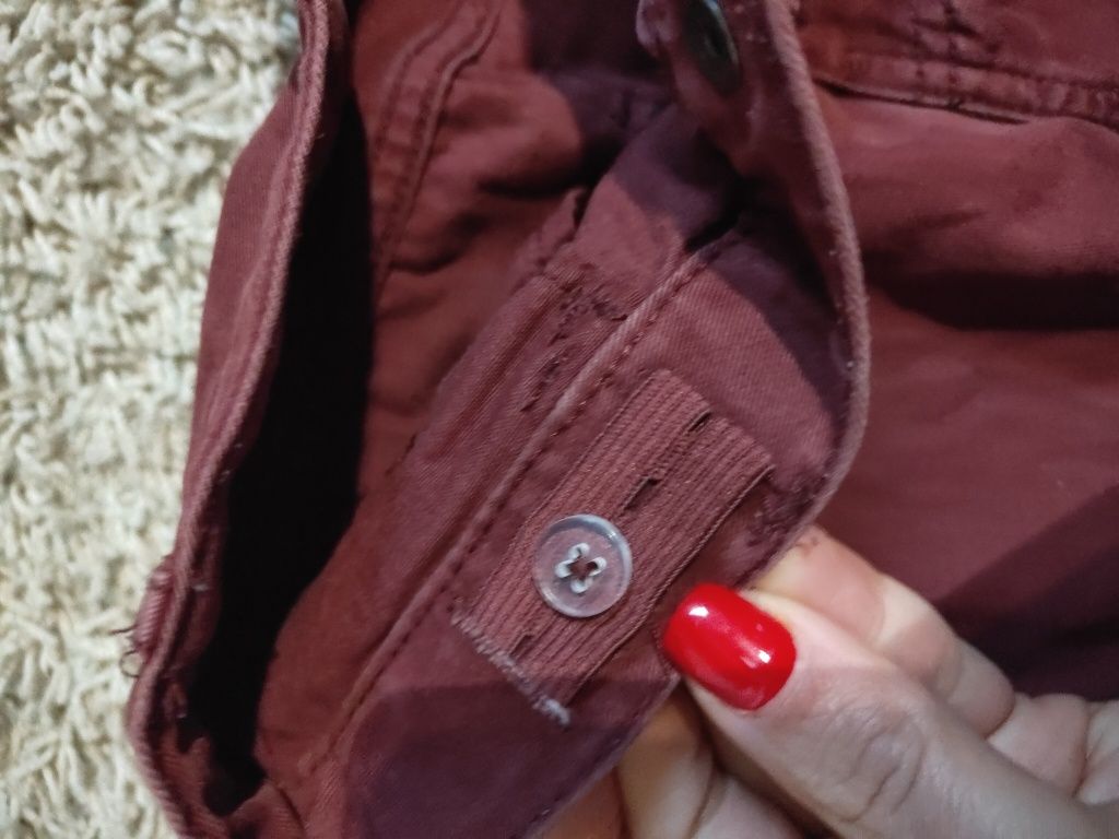 Spodnie bordowe 128cm H&M