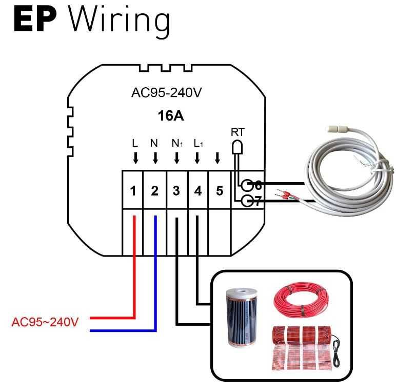 Inteligentny termostat WIFI Beok TGR86WIFI-EP elektryczne ogrzewanie