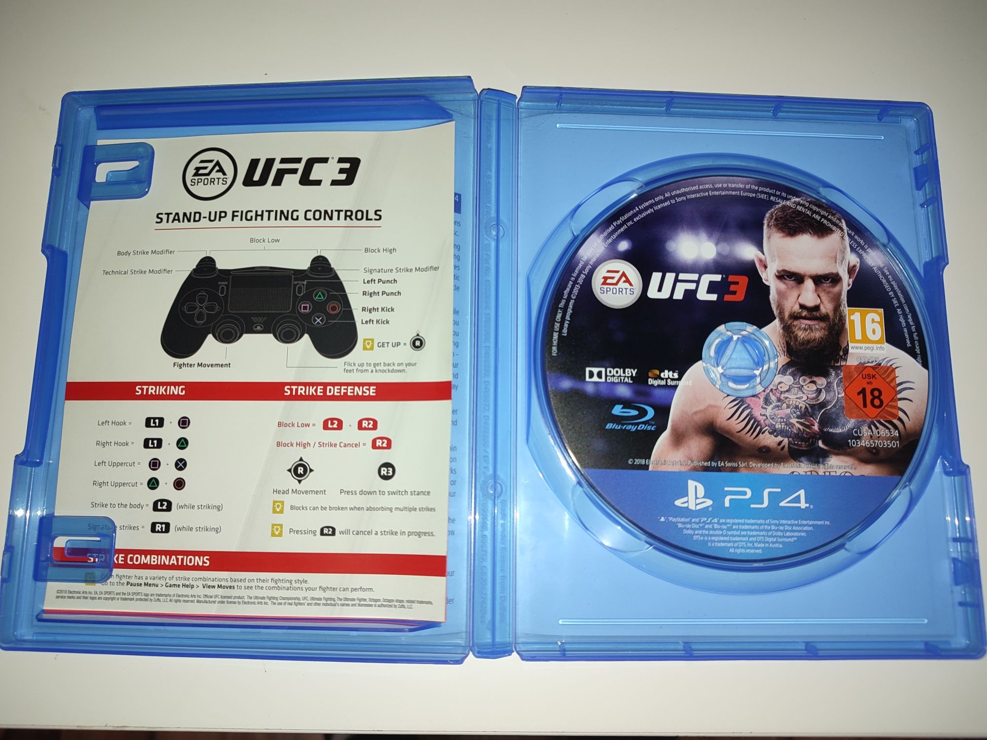 Gra Ps4 UFC3 UFC 3 PL gry PlayStation 4 Sniper GTA V Mafia Crash Spyro