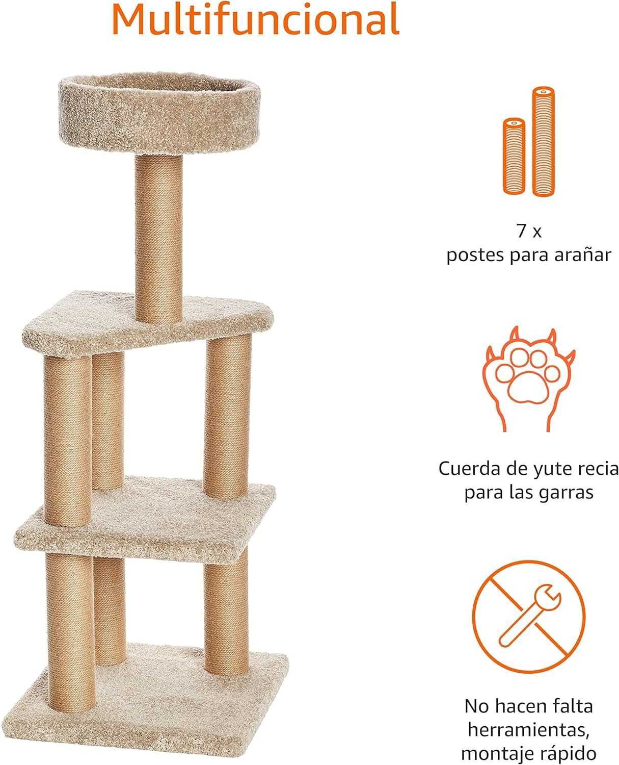 Torre arranhador gatos 45 x 45 x 116,6 cm - NOVO SELADO