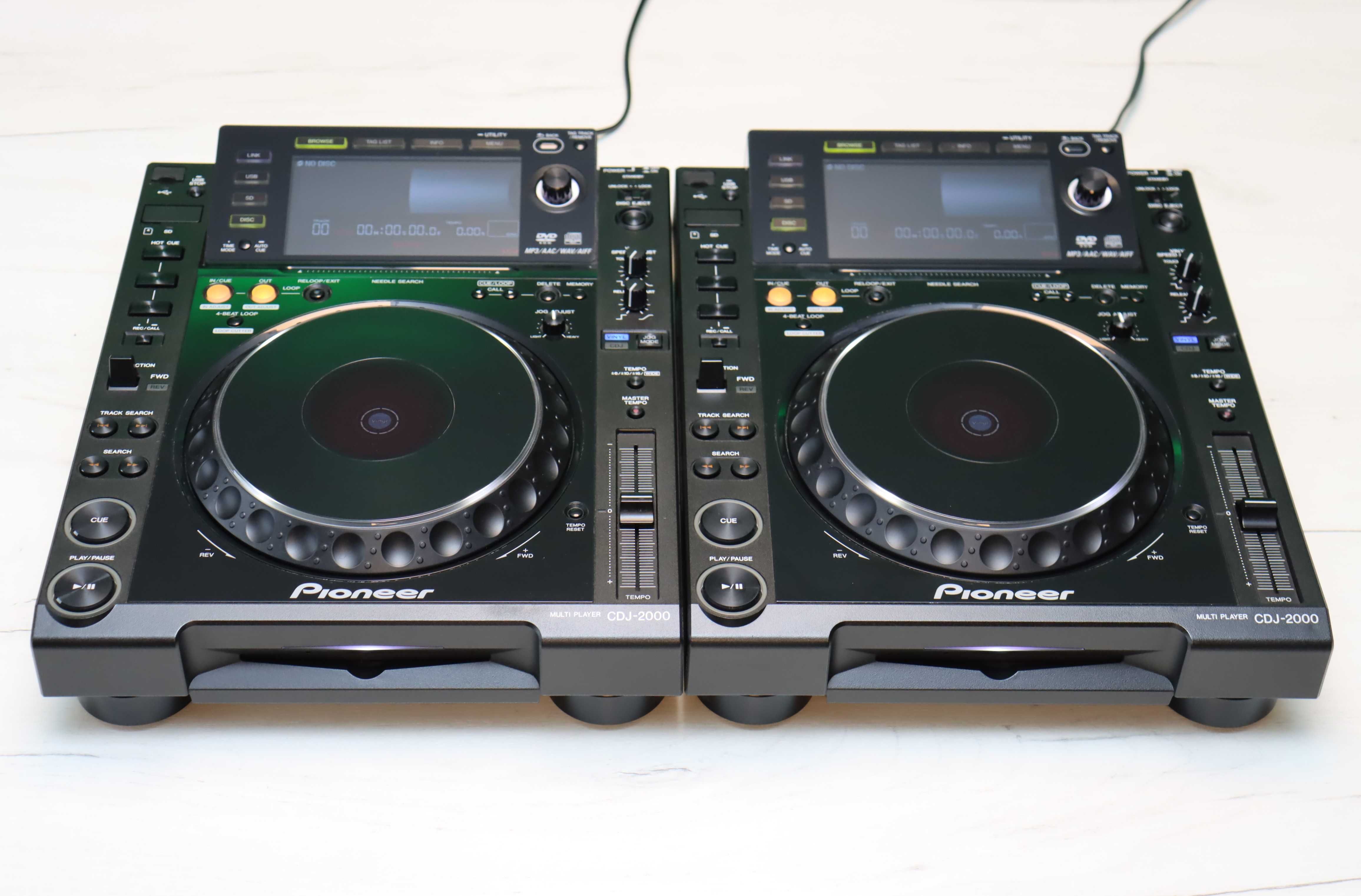 2 x Pioneer CDJ 2000 Zadbane Kartony Dokumenty Polskie Instrukcje