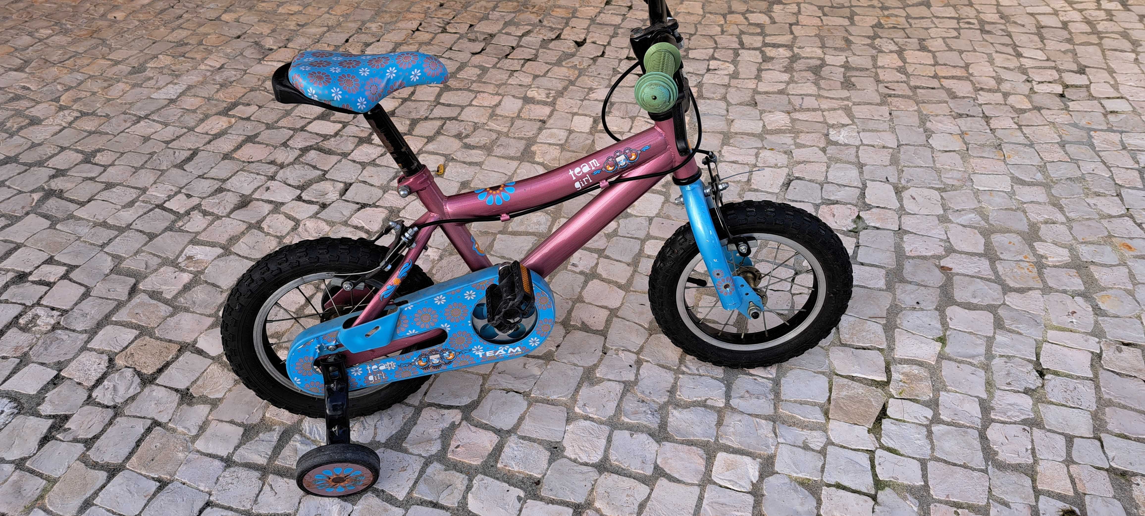 Bicicleta menina 2-6 anos