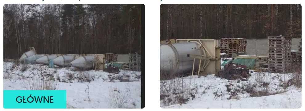 Silos ze stali kwasoodpornej poj. 1,1 m3