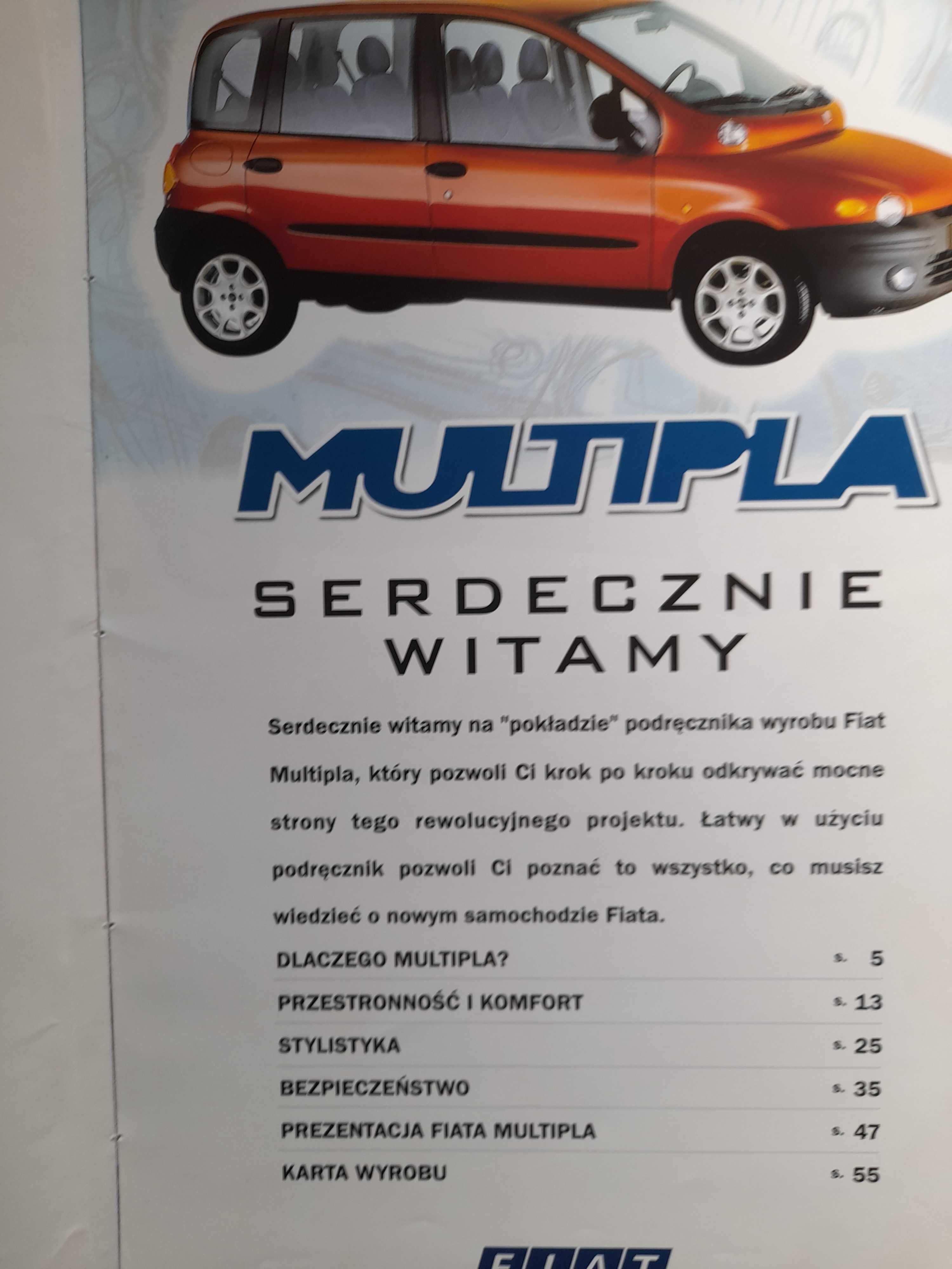 FIAT Multipla podręcznik dla sprzedawców rok 1998